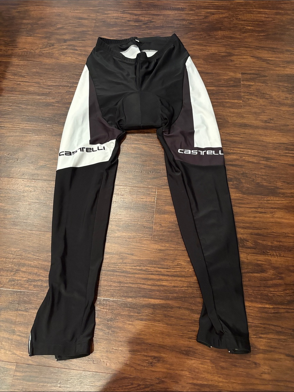 Men’s Castillo Black and White Cycling Pants